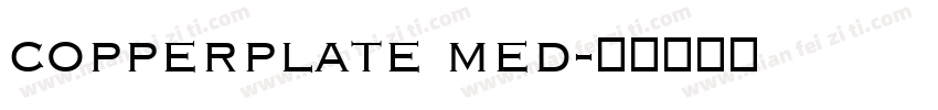 copperplate med字体转换